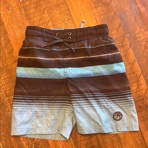 ZeroXposur Kids Swim Trunks - Black and Blue